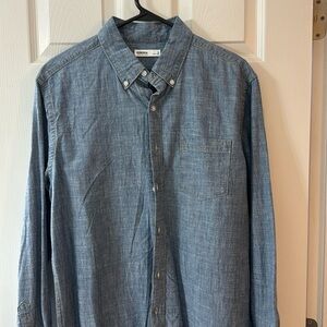 NWT men’s Sonoma chambray button up